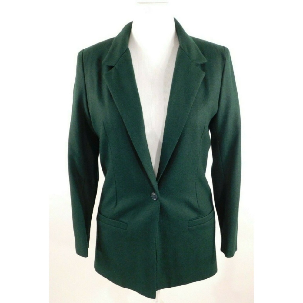 Vintage Prestige Blazer Jacket 10 Hunter Green